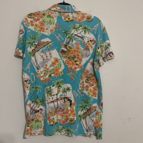 Polo Ralph Lauren Vibrant Tropical hula girl Print Shirt mens S vacation beach - Picture 4 of 7